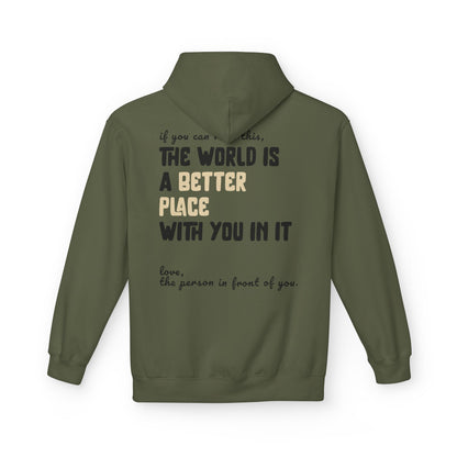 "You Are Enough" Inspirational Hoodie