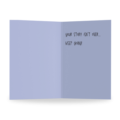 "Stay" Semicolon Mental Health Card | Encouragement & Resilience