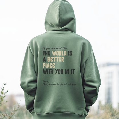 "You Are Enough" Inspirational Hoodie