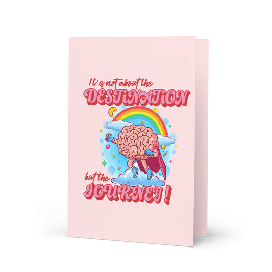 "Embrace The Journey" Inspirational Card | 7x5 inches | Matte Finish